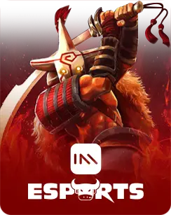 Inplay Matrix Esports logo featuring a warrior character holding a sword representing esports gaming and betting.